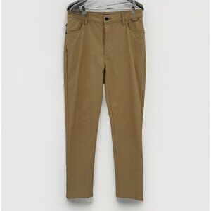 Backcountry Knit Canvas Basis Everyday Pant in Starfish Khaki BCCZ2RM sz 30 Mens